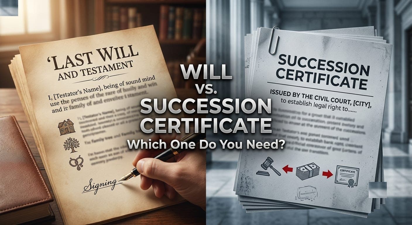 Will vs. Succession Certificate: Which One Do You Need?