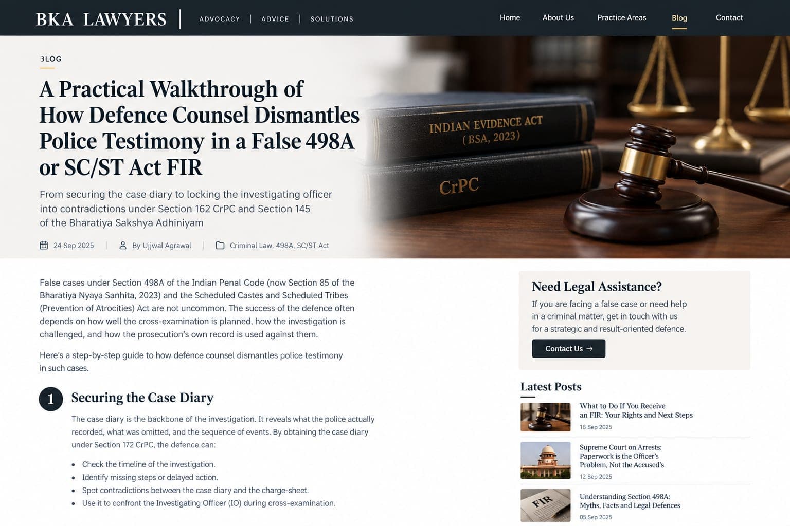 Cross-Examining Police Witnesses in a False FIR: A Step-by-Step Defence Guide