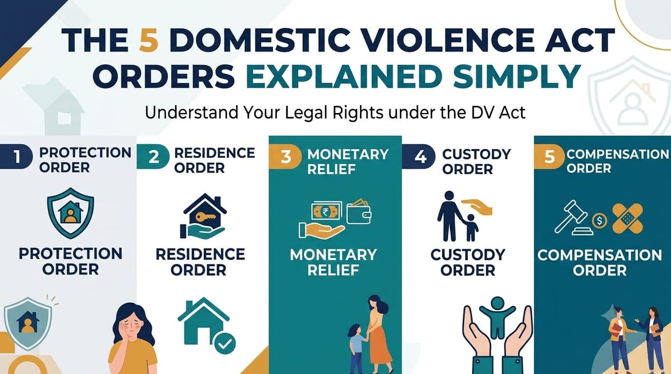 The 5 PWDVA Orders Explained Simply: Protection, Residence, Monetary Relief and More