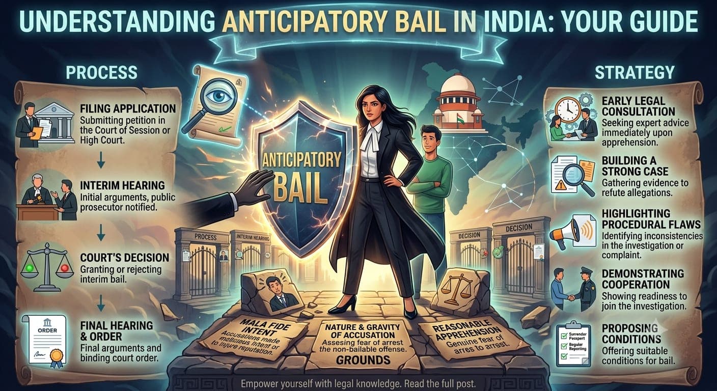 Anticipatory Bail in India: Process, Grounds, and Strategy